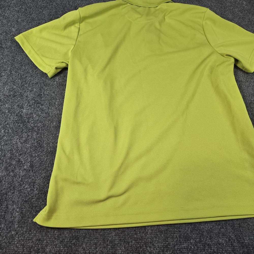 Grand Slam Golf Polo Slim Fit Large L Polo Short Sleeve Shirt Green/Yellow Neon‎ - Picture 10 of 12